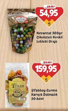 Nevantat 300Gr Çikolatalı Renkli Leblebi Draje