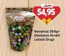 Nevantat 300Gr Çikolatalı Renkli Leblebi Draje