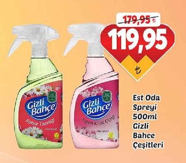 Est Oda Spreyi 500Ml Gizli Bahçe Çeşitleri
