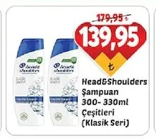 Head&Shoulders Şampuan 300-330Ml Çeşitleri (Klasik Seri)