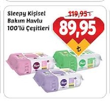 Sleepy Kişisel Bakım Havlu 100'Lü Çeşitleri