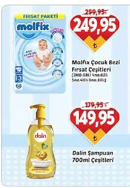 Molfix Çocuk Bezi Fırsat Çeşitleri