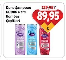 Duru Şampuan 600Ml Nem Bombası Çeşitleri