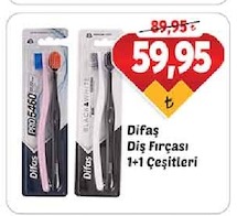 Difaş Diş Fırçası 1+1 Çeşitleri