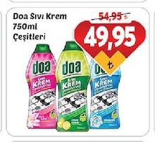 Doa Sıvı Krem 750Ml Çeşitleri