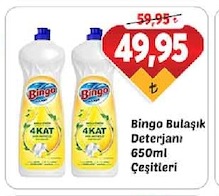 Bingo Bulaşık Deterjanı 650Ml Çeşitleri