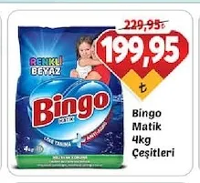 Bingo Matik 4Kg Çeşitleri