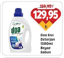Doa Sıvı Deterjan 1500Ml Beyaz Sabun