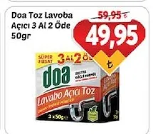 Doa Toz Lavoba Açici 3 Al 2 Öde 50Gr