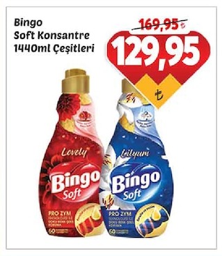 Bingo Soft Konsantre 1440Ml Çeşitleri