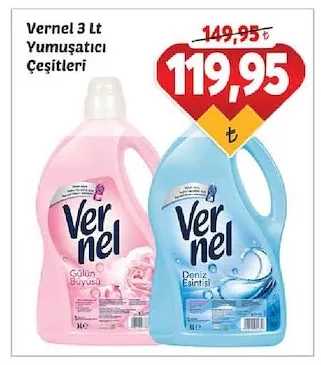 Vernel 3 Lt Yumuşatıcı Çeşitleri