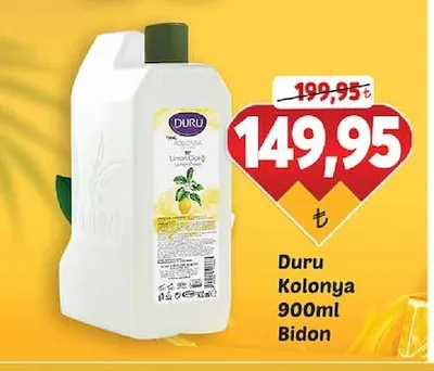 Duru Kolonya 900Ml Bidon