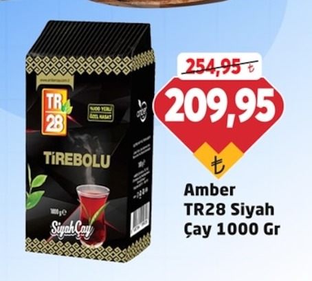 Amber Tr28 Siyah Çay 1000 Gr