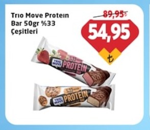 Trio Move Protein Bar 50Gr %33 Çeşitleri