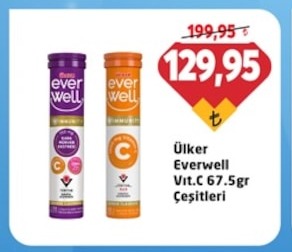 Ülker Everwell Vit.C 67.5Gr Çeşitleri