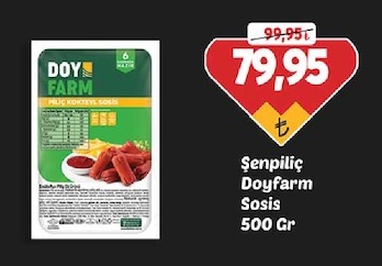 Şenpiliç Doyfarm Sosis 500 Gr