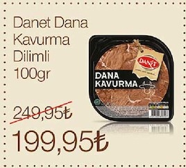 Danet Dana Kavurma Dilimli 100Gr