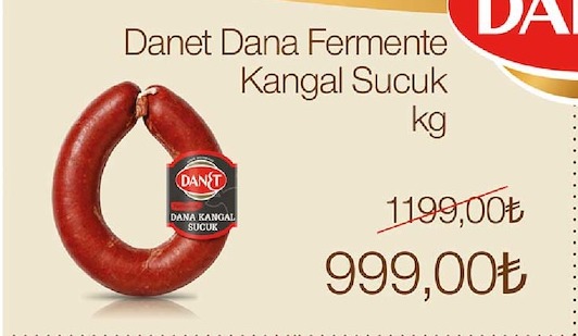 Danet Dana Fermente Kangal Sucuk Kg