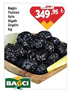 Bağcı Tuzsuz Sele Siyah Zeytin Kg
