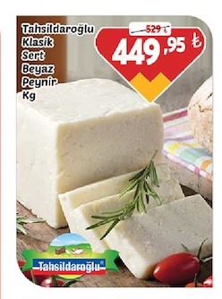 Tahsilatdaroğlu Klasik Sert Beyaz Peynir Kg