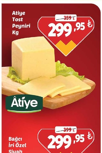 Atiye Tost Peyniri Kg