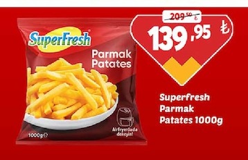 Superfresh Parmak Patates 1000G