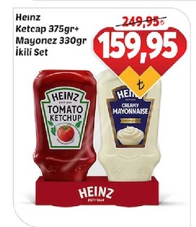 Heinz Ketcap 375Gr+ Mayonez 330Gr İkili Set