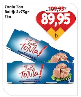 Tonla Ton Balığı 3X75Gr Eko