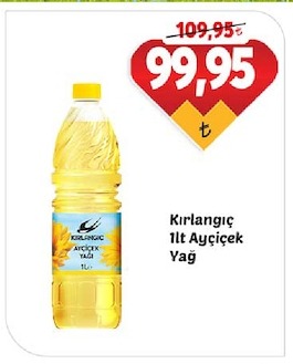 Kırlangıç 1Lt Ayçiçek Yağ