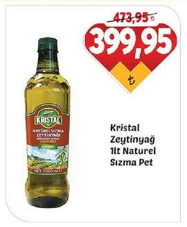 Kristal Zeytinyağı 1Lt Naturel Sızma Pet