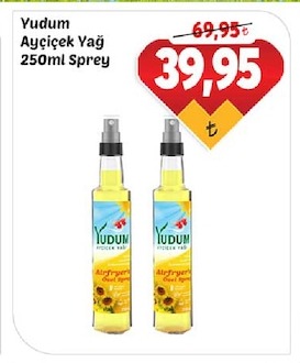 Yudum Ayçiçek Yağ 250Ml Sprey