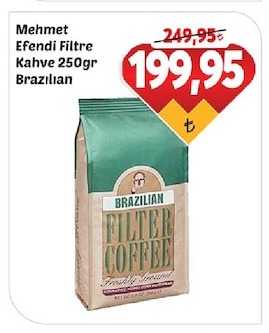 Mehmet Efendi Filtre Kahve 250Gr Brazilian