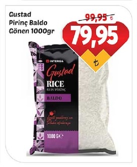 Gustad Pirinç Baldo Gönen 1000Gr