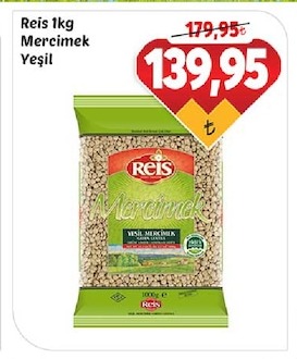 Reis 1Kg Mercimek Yeşil