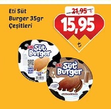 Eti Süt Burger 35Gr Çeşitleri