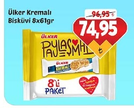 Ülker Kremalı Bisküvi 8X61Gr