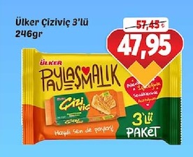 Ülker Çiziviç 3'Lü 246Gr