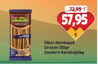 Ülker Altınbaşak Grissini 125Gr Çavdarlı Karabuğday