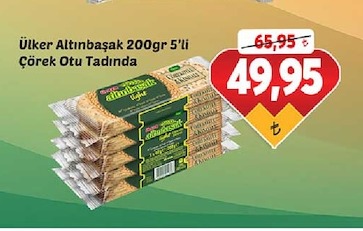 Ülker Altınbaşak 200Gr 5'Li Çörek Otu Tadında