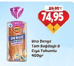 Uno Denge Tam Buğdaylı & Çiya Tohumlu 400Gr