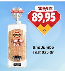 Uno Jumbo Tost 835 Gr