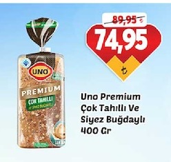 Uno Premium Çok Tahıllı Ve Siyez Buğdaylı 400 Gr