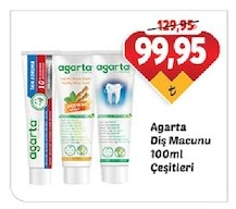Agarta Diş Macunu 100Ml Çeşitleri
