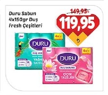 Duru Sabun 4X150Gr Duş Fresh Çeşitleri