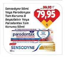 Sensodyne 50Ml Veya Parodonyax Tam Koruma & Beyazlatıcı Veya Parodontax Tam Koruma 50Ml
