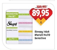 Sleepy Islak Mendil 4X70 Sensitive