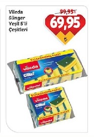 Vileda Sünger Yeşil 5'Li Çeşitleri