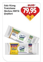 Solo Yüzey Temizleme Havlusu 100'Lü Çeşitleri