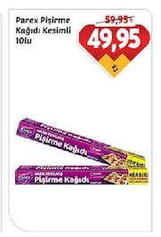 Parex Pişirme Kağıdı Kesimli 10Lu