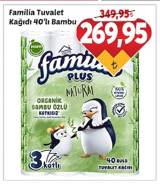 Familia Tuvalet Kağıdı 40'Lı Bambu